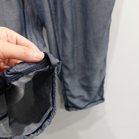 Lululemon Om Commuter Denim Blue Cropped Swift Ultra Light Pant - Picture 4 of 7